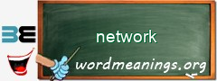 WordMeaning blackboard for network